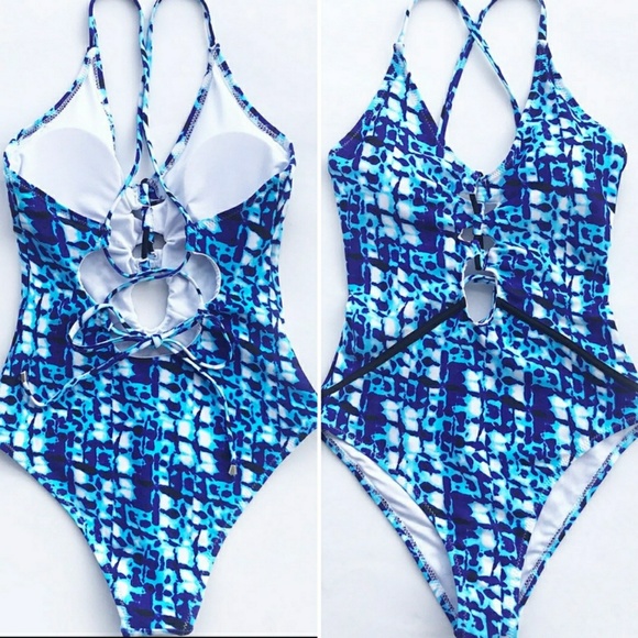 cupshe tie dye one piece